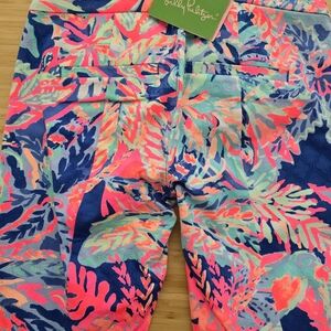 Colorful Tropical Print Pants